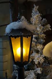 Kerti lámpa télen